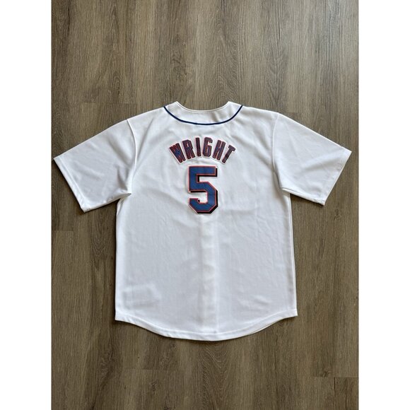 Vintage Y2K New York Mets David Wright #5 Baseball Jersey MLB White Shirt Rare - Picture 2 of 15
